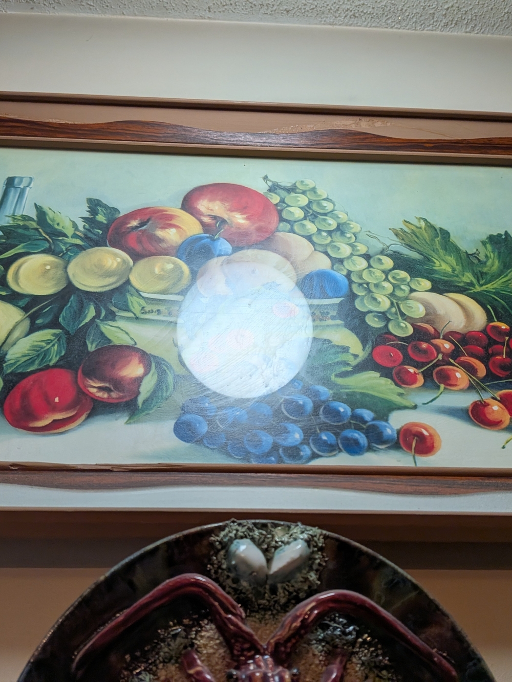 Colorful Fruit Still Life Wall Art Print - Green, Red, Blue